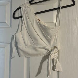 Adorable one shoulder crop top from free people